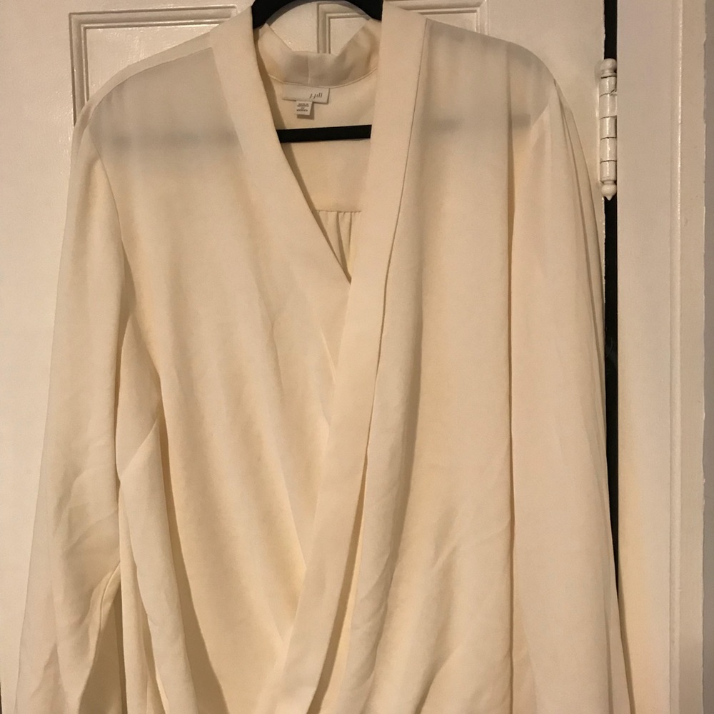 J. Jill faux wrap-front blouse